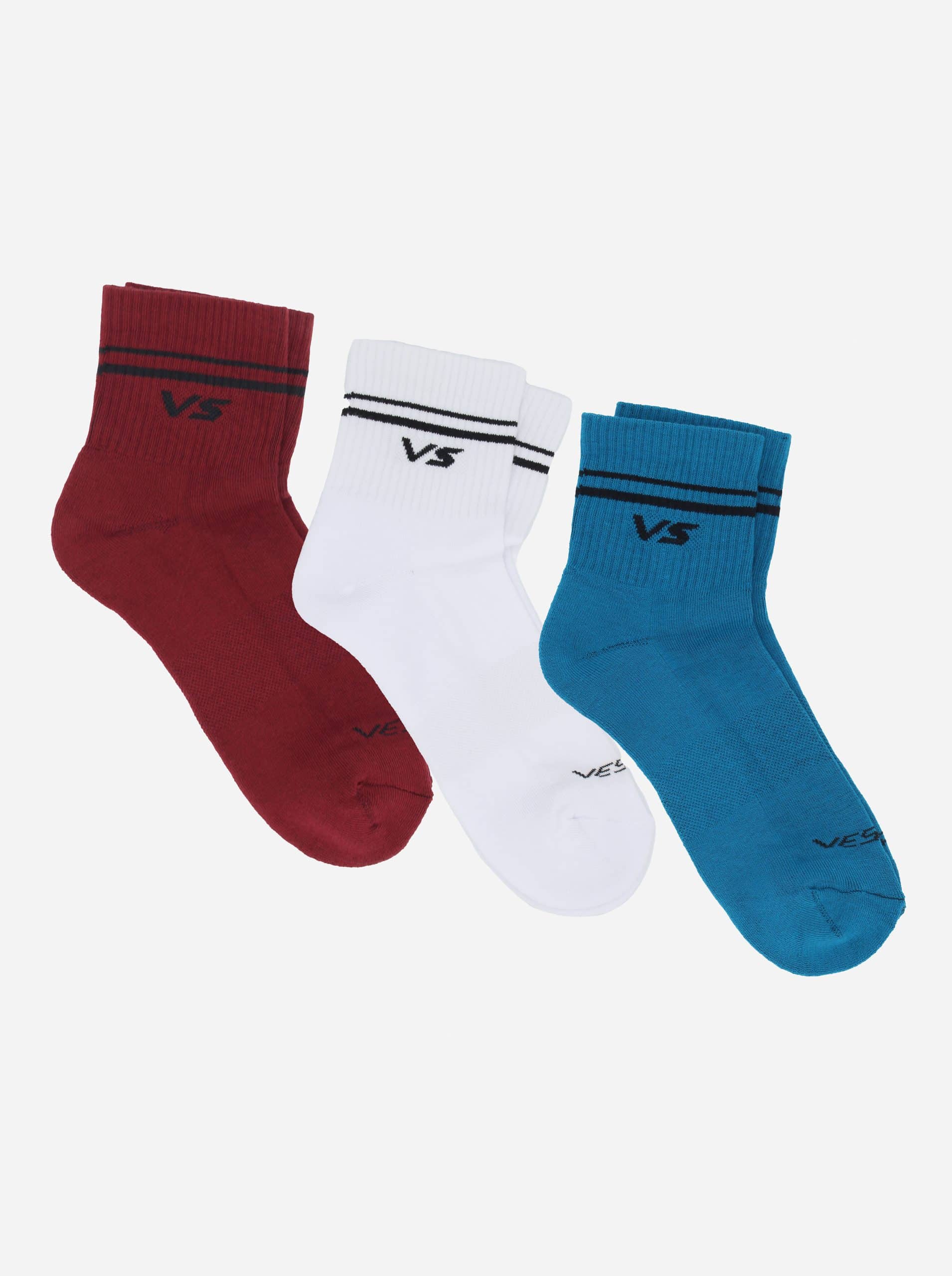 VESTRA QUARTER HALF CUSHION 3 PACK Sock